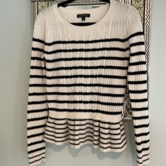 Banana Republic Peplum Striped Sweater - Picture 3 of 7